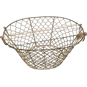 Rustic Metal Wire Basket