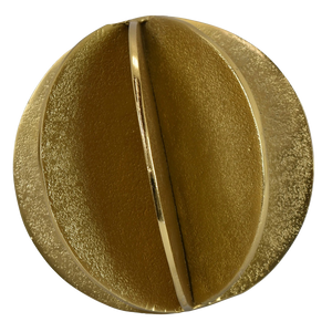 Gold Fluted Orbs - 3 Sizes Available
