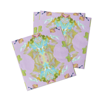 Stained Glass Lavender Cocktail Napkins: One Size