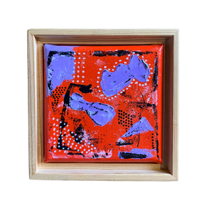 LDR - Red and Purple Abstract Painting