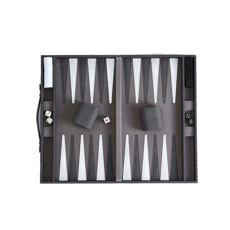 Gentlemen's Backgammon Gray Set