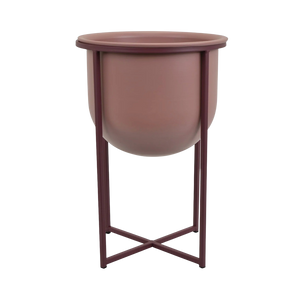 Mauve Metal Planters - Available in 3 sizes