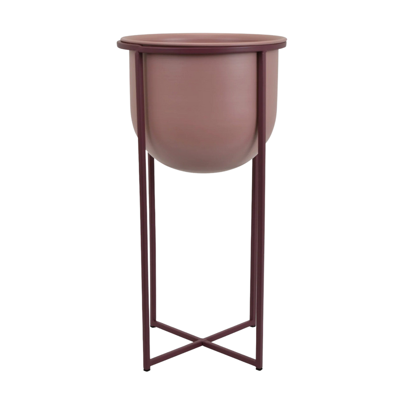 Mauve Metal Planters - Available in 3 sizes