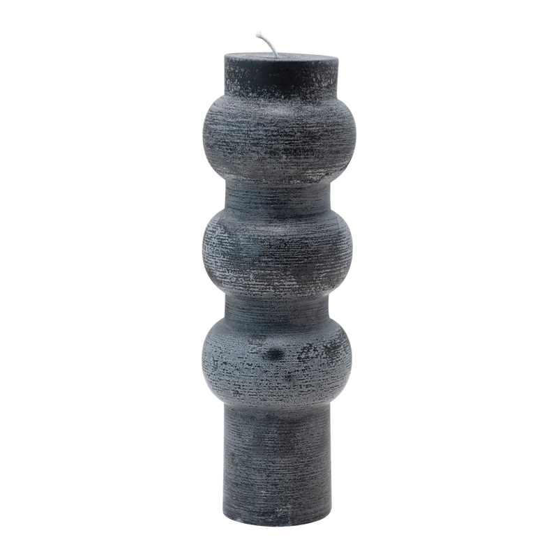 3" Round x 9"H Unscented Totem Pillar Candle