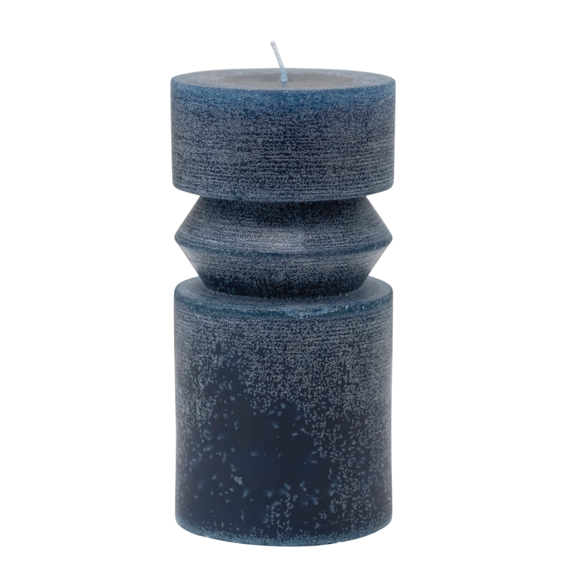 3" Round x 6"H Unscented Totem Pillar Candle