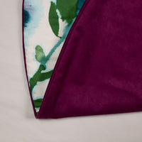 Dwell Chic-Blue and Purple Watercolor floral treeskirt-Tree Skirt