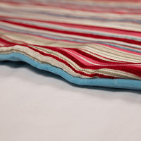 Dwell Chic-Red, Pink and Blue Striped Tree Skirt-Tree Skirt