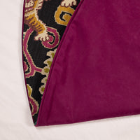 Dwell Chic-Black, Purple and Chartruse Tiger Woven Tree Skirt-Tree Skirt