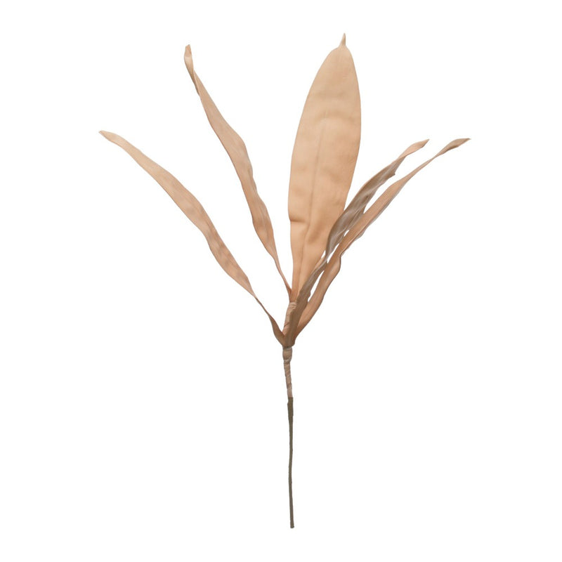 Blush Faux Reed Leaf Stem