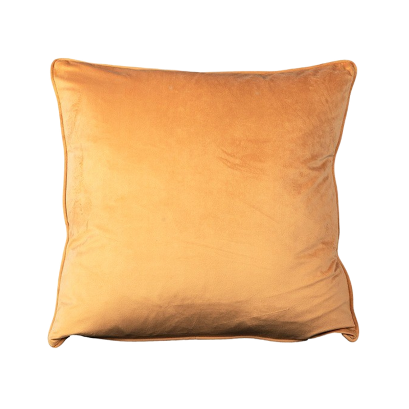 Light Orange Velvet Pillow