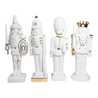 Dwell Chic-White and Gold Christmas Nutcrackers-Decorative Accents