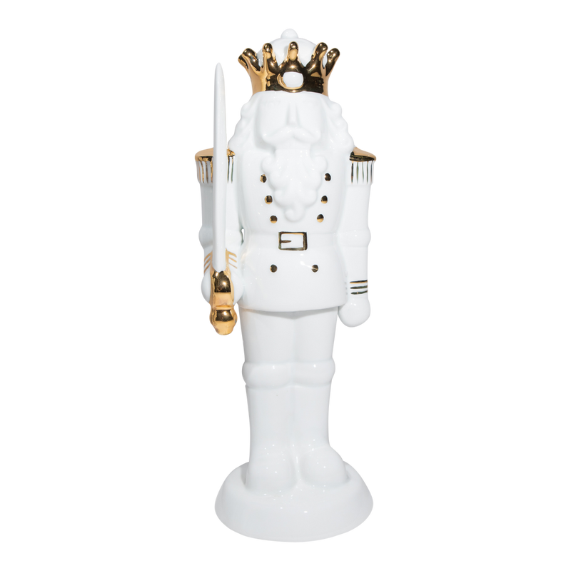 Dwell Chic-White and Gold Christmas Nutcrackers-Decorative Accents