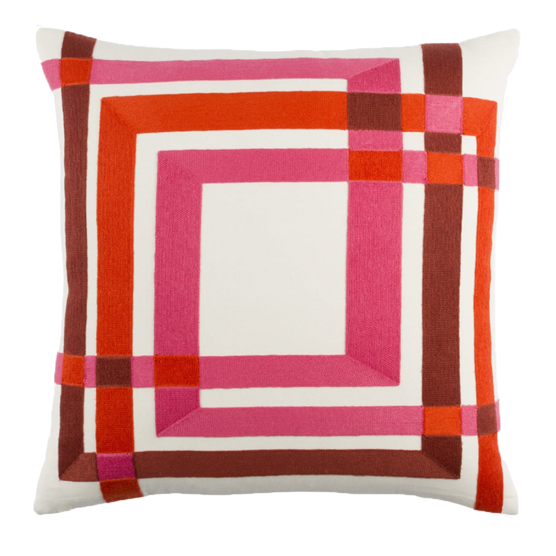 Geometric Squares Pillow-Pillow-Dwell Chic