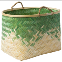 Dwell Chic-Green Ombre Bamboo Basket-Basket