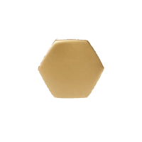 Dwell Chic-Hexagonal Brass Knobs-Cabinet Hardware