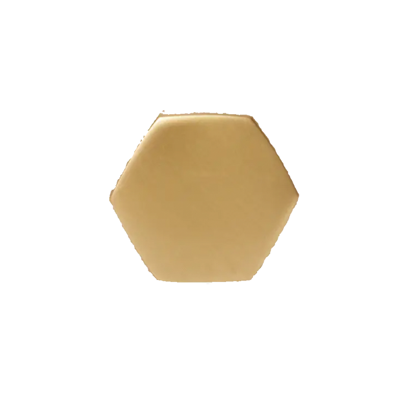 Dwell Chic-Hexagonal Brass Knobs-Cabinet Hardware