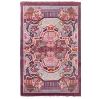 Pink and Garnet Oriental Rug-Rug-Dwell Chic
