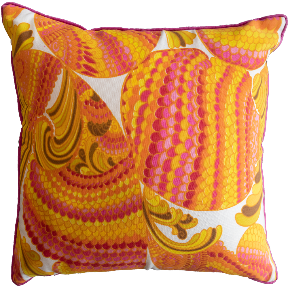 Pink, Orange and Yellow Deco Pillow-Pillow-Dwell Chic