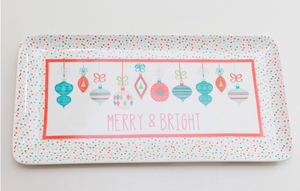 Platter Ceramic Merry & Bright