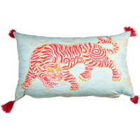 Tibetan Tiger Lumbar Pillow-Pillow-Dwell Chic