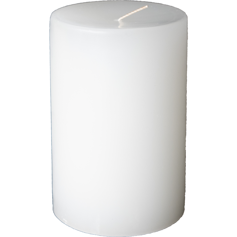 White Unscented Column Pillar Candles-Candle-Dwell Chic