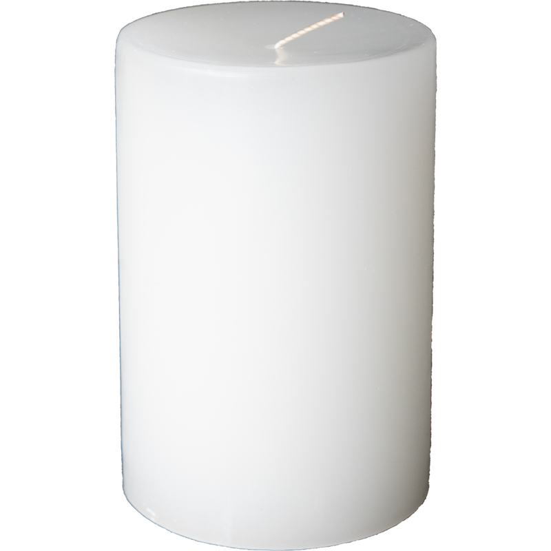 White Unscented Column Pillar Candles-Candle-Dwell Chic
