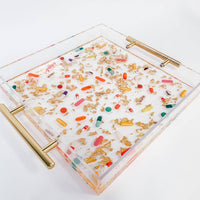 Pill and Gold Large Tray
