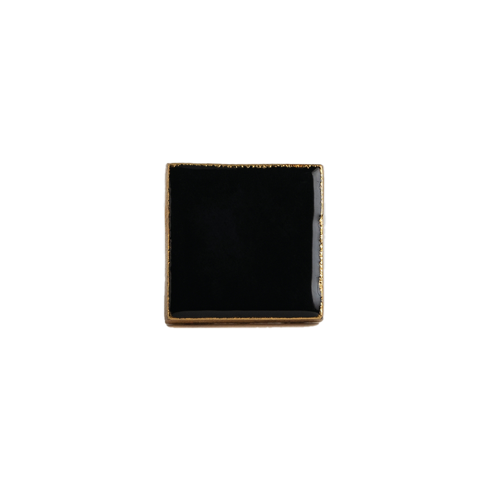 Square Enamel Flat Bertie Knob-Cabinet Hardware-Dwell Chic