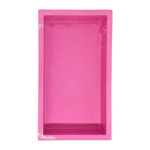 Hot Pink Bamboo Guest Towel Holder: One Size