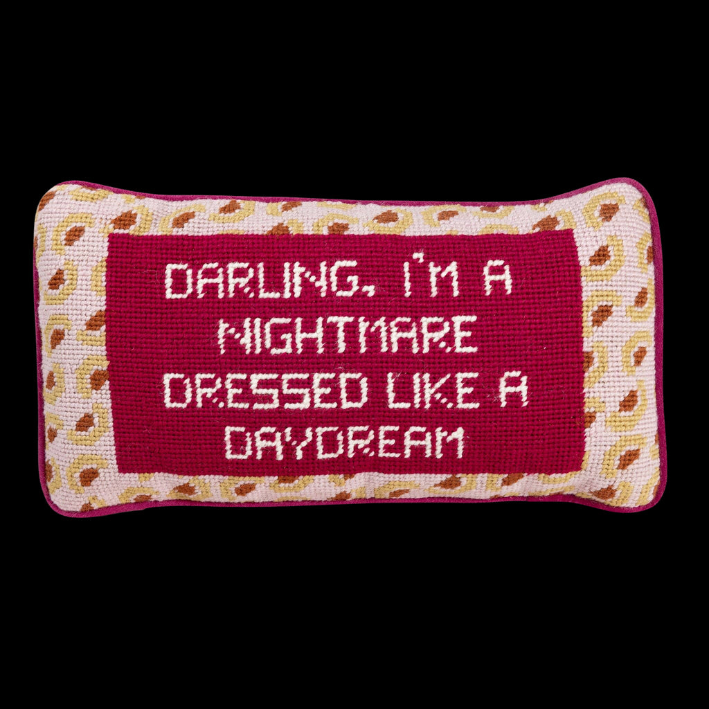Dressed Like A Daydream Needlepoint Pillow-Default Title-Villawestdesigns